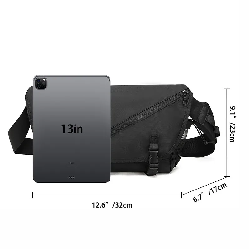 الرجال حقائب الكتف Crossbody حبال عادية ساعي البريد اليابانية الرجال حقيبة ساعي 2026 موضة النايلون القماش حقيبة رجل كبير حقيبة يد