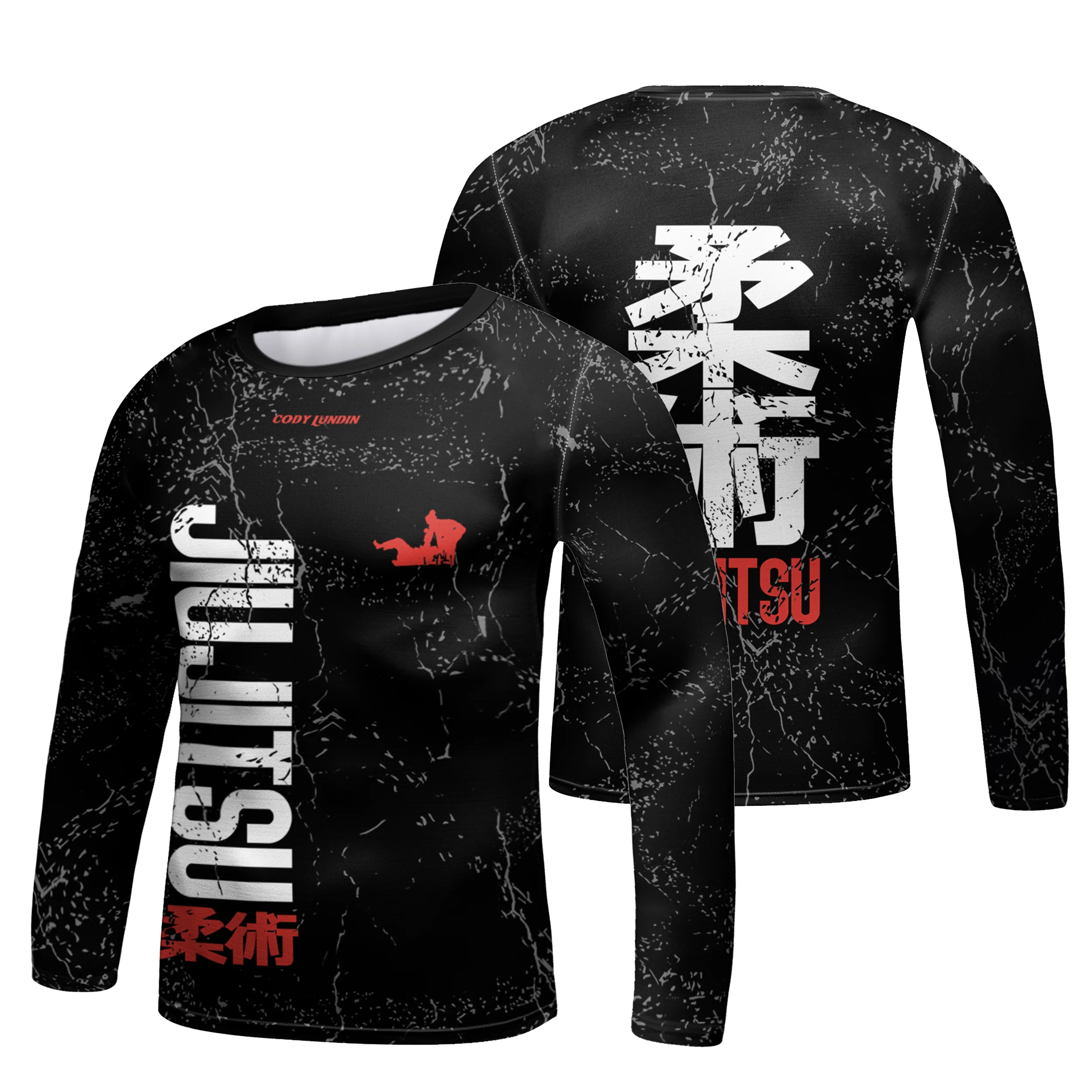 

MMA Rashguard Kid's Muay Thai Boxing T-Shirt Boy Long Sleeve Compression T-Shirts BJJ Jiu Jitsu Kickboxing Shirts For Children