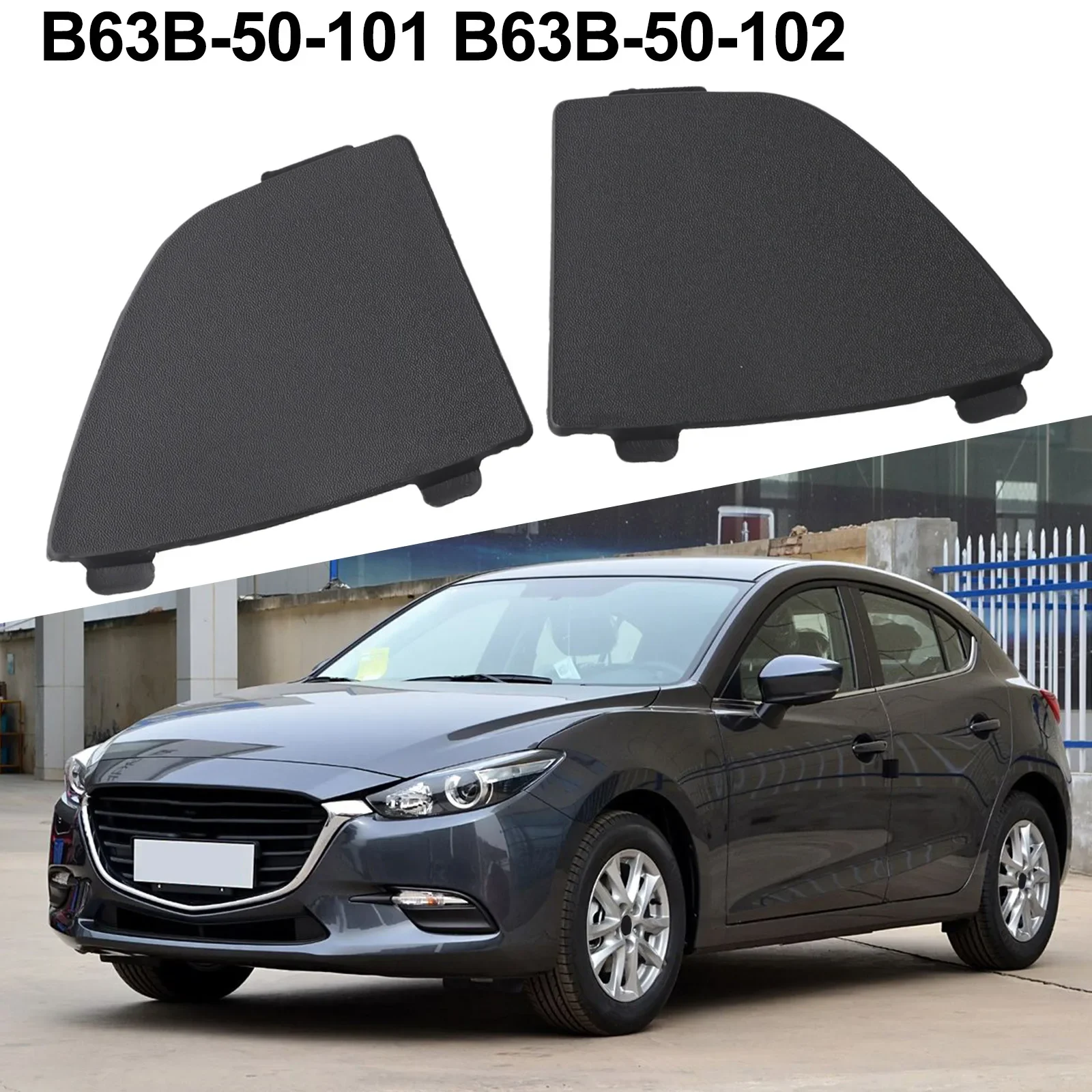 

Car Hook Eye Cover Bumper Cover Cap Car Accessories Easy Installation Stable Characteristics For Bumper Protection