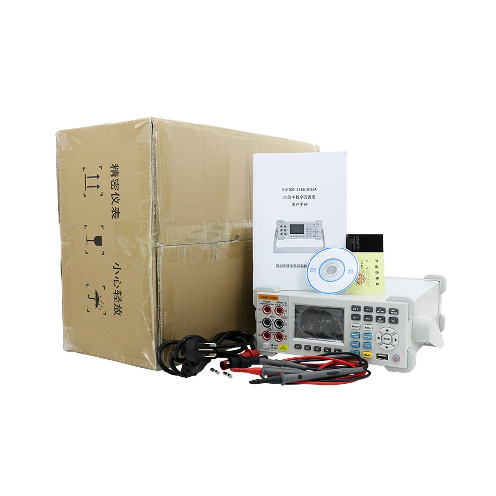 جهاز قياس متعدد رقمي لسطح المكتب 8165 6 1/2 بدقة 0.0015% مع واجهة USB