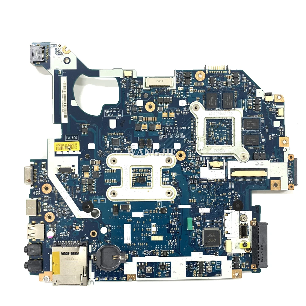 For Acer 5750 5750G 5755 5755G Laptop Motherboard HM65 P5WE0 LA-6901P GT540M MBRCG02003 MB.RCG02.003 Mainboard