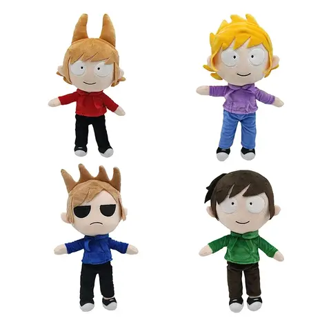 New Anime Eddsworld Plush Cartoon Doll Indoor Home Decoration Soft Stuffed Toy Christmas Gift For Kids