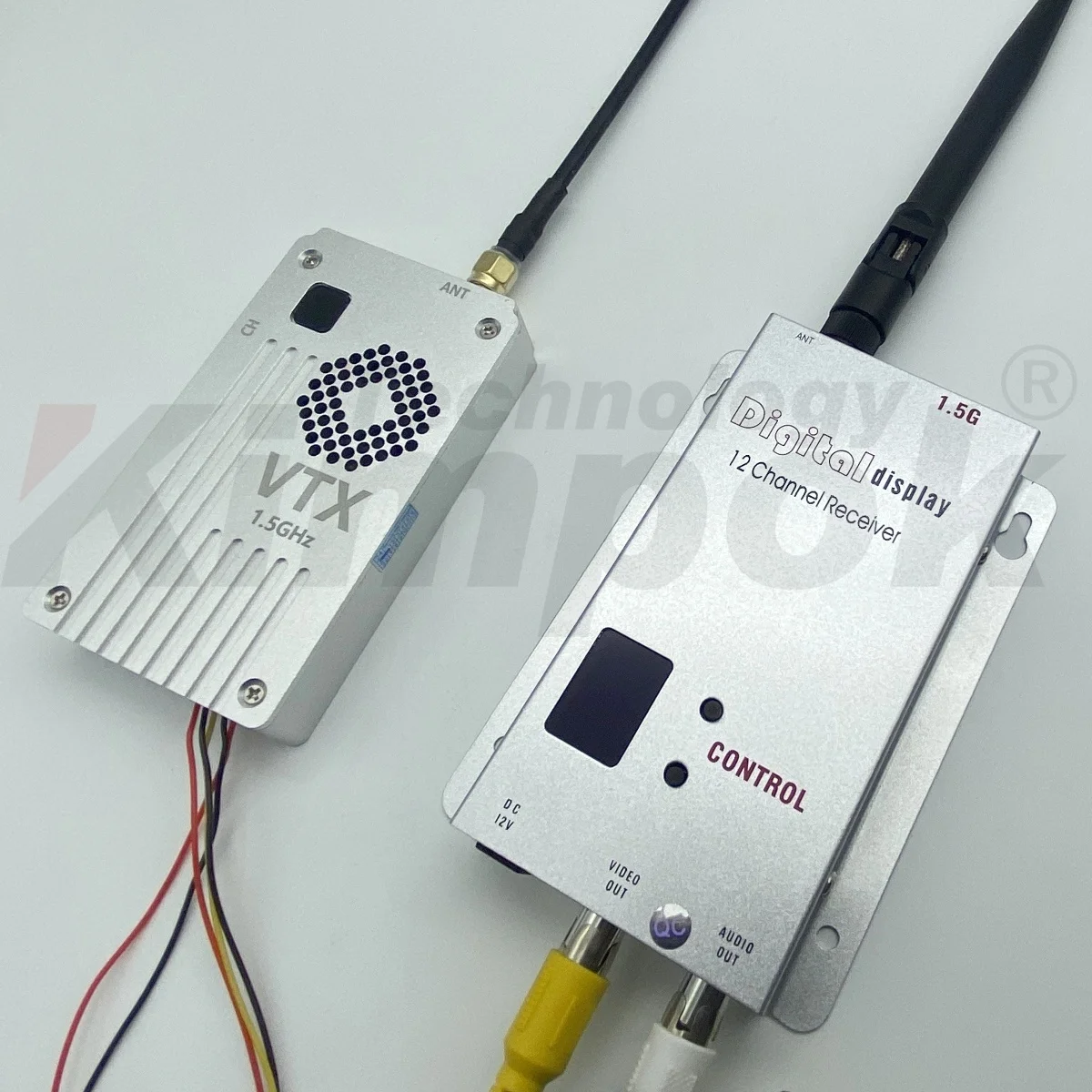 

1.5GHz 5W Drone Video Transmitter Receiver 20km Distance Transmittion RushFPV Parts UAV VRX Accessories 1505/1680MHz FPV VTX VRX