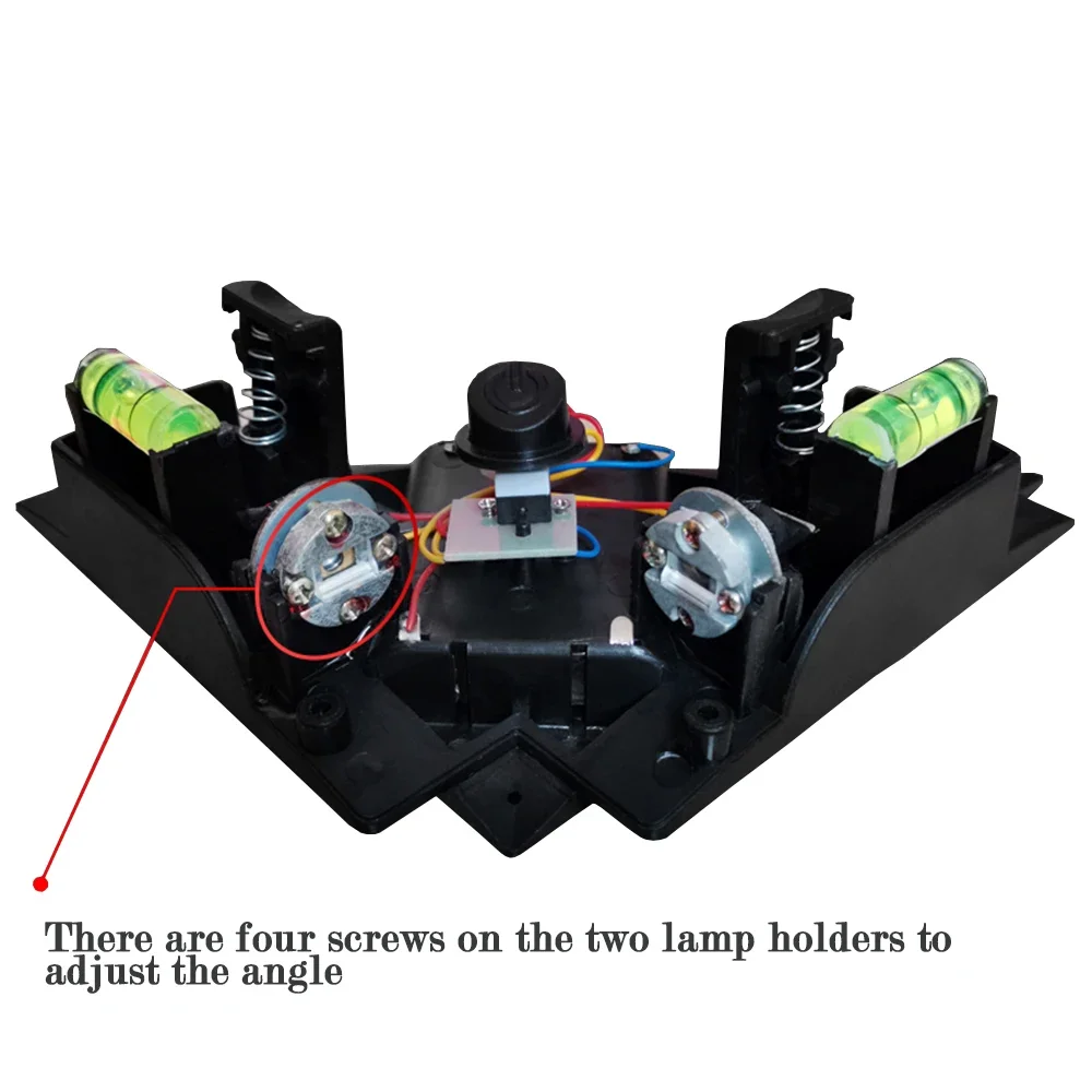 Niveau Laser carré à Angle droit à 90 degrés, fil de terre Vertical, Instrument de mesure, outil de Construction Laser