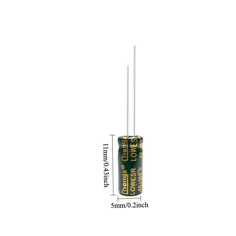335pcs 50V 10uF Electrolytic Capacitor High Frequency Low ESR Long Life 4x7 5x11mm for Power Supply