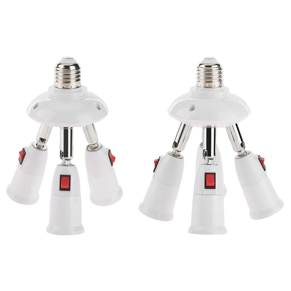 

Lamp Base E27 Splitter 3/4 Heads Lamp Base Adjustable LED Light Bulb Holder Adapter Converter Lighting Accessories