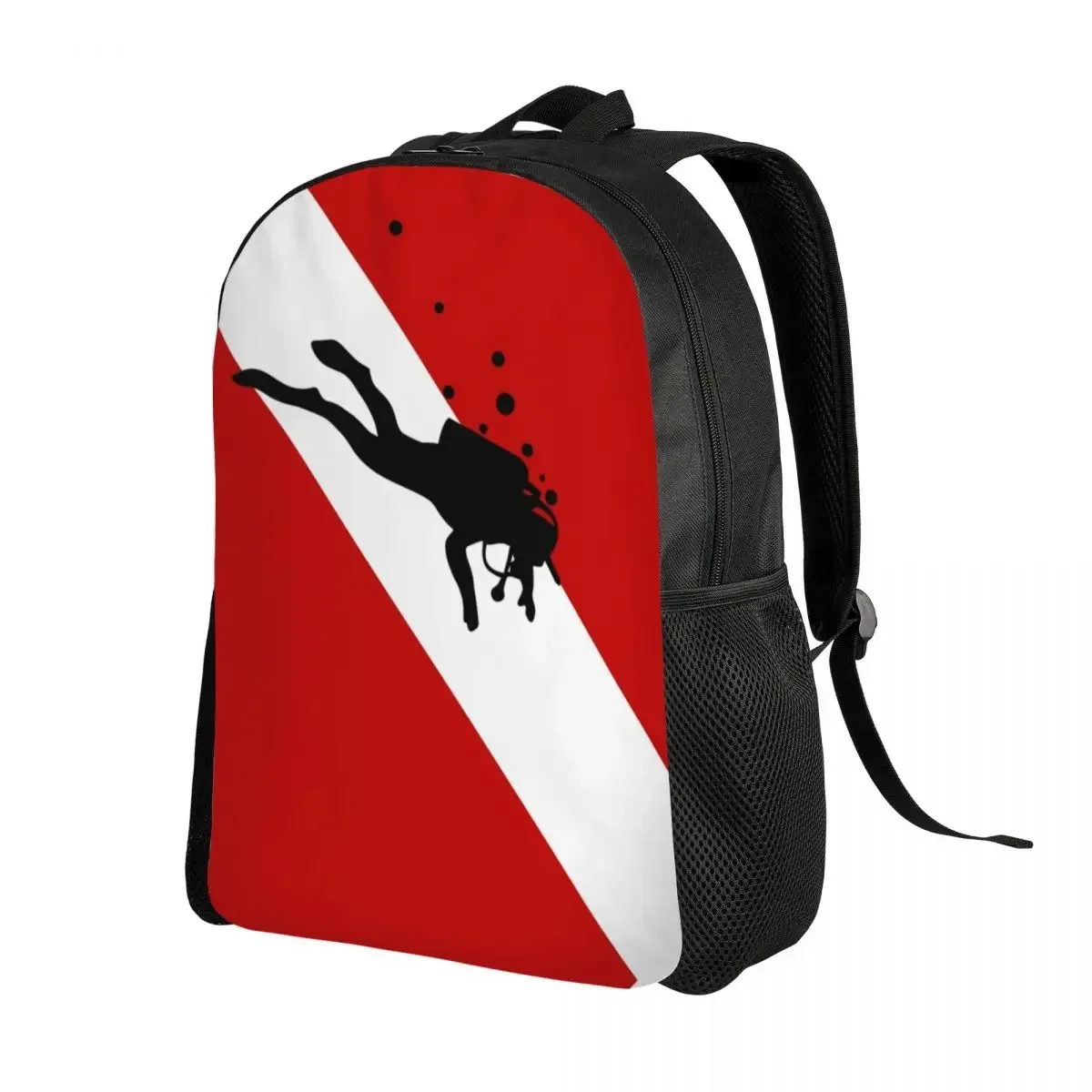 الغوص العلم فقاعة الأحمر الأبيض حقيبة السفر الرجال النساء مدرسة محمول الكتب الغوص كلية طالب Daypack حقائب
