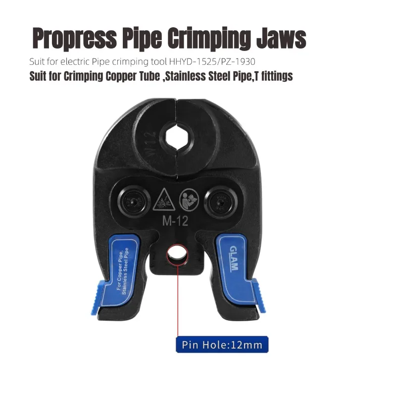 M12 Pro Hydraulic Pressing Jaw Crimping Dies For Copper Pipe/Tube Stainless Steel Plumbing Tools Europe