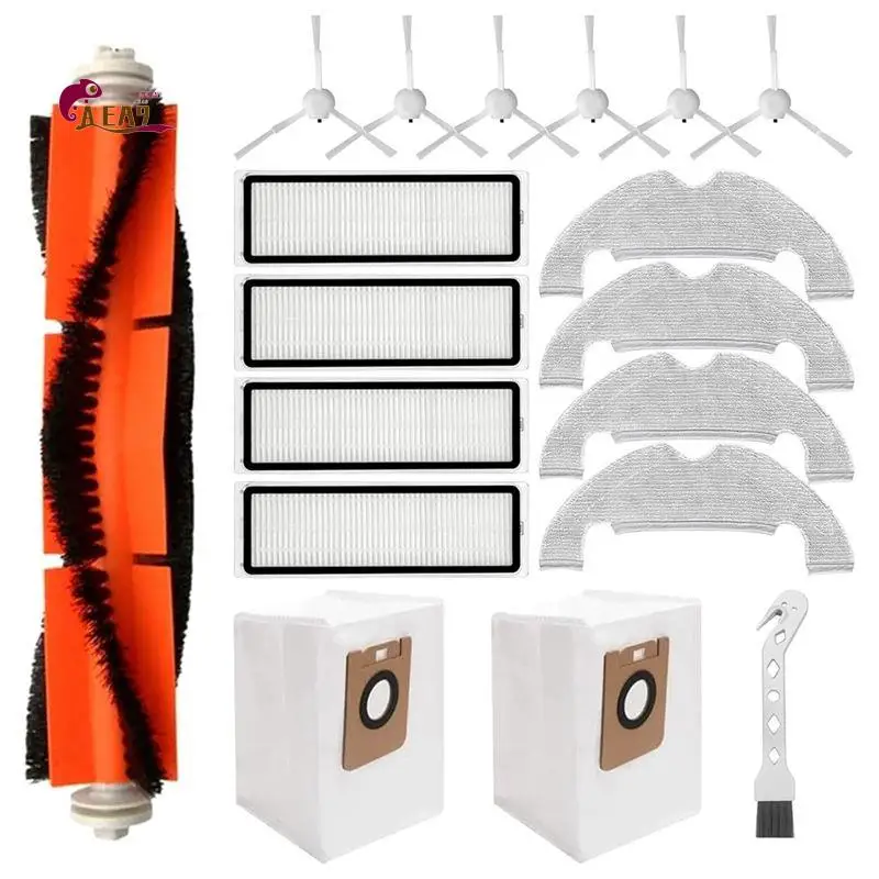 AEA9-Parts For Dreame Bot Z10 Pro / D10 Plus / L10 Plus Vacuum Cleaner,Roller Brush,Filters, Side Brushes