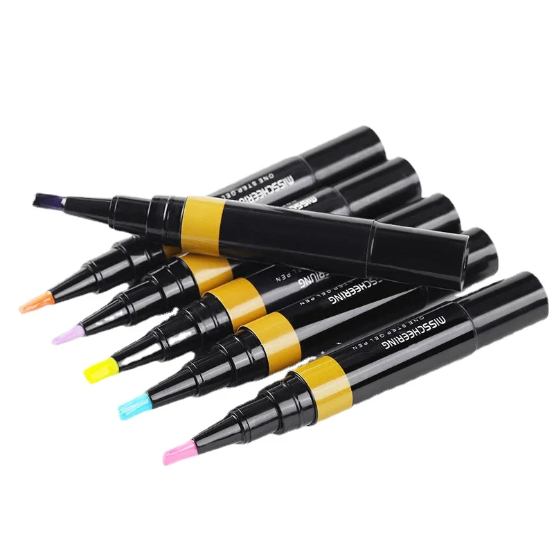 جديد خطوة واحدة جيل للأظافر البولندية القلم 3 في 1 ورنيش Gellak لا حاجة قاعدة أو معطف فوقي طويل الأمد مسمار الفن الهجين UV جل ورنيش #5