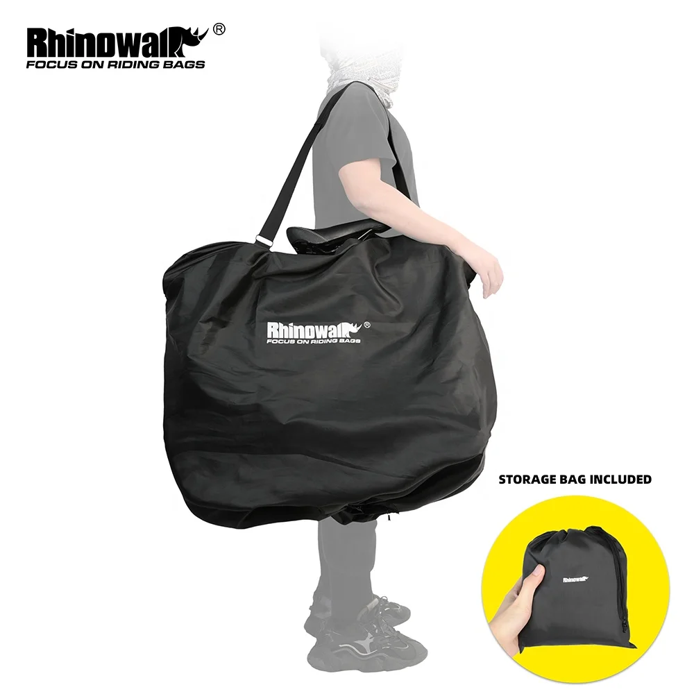 

Rhinowalk 20-дюймовая дорожная сумка для электрического велосипеда, водонепроницаемая складная сумка для езды на электрическом велосипеде, транспортная сумка для электровелосипеда