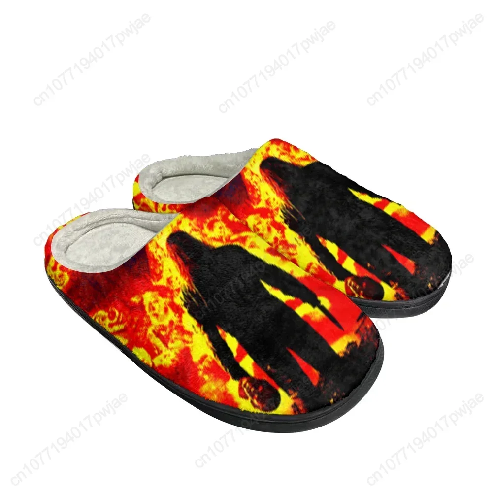 Terror Michael Myers Cotton Custom Slippers Mens Womens Sandals Plush Casual Keep Warm Shoes Thermal Soft Plush Non-Slip Slipper