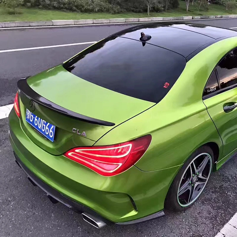 For Mercedes Benz CLA W117 CLA200 CLA220 CAL260 2013 to 2018 high quality streamline spoilers rear trunk wing spoiler