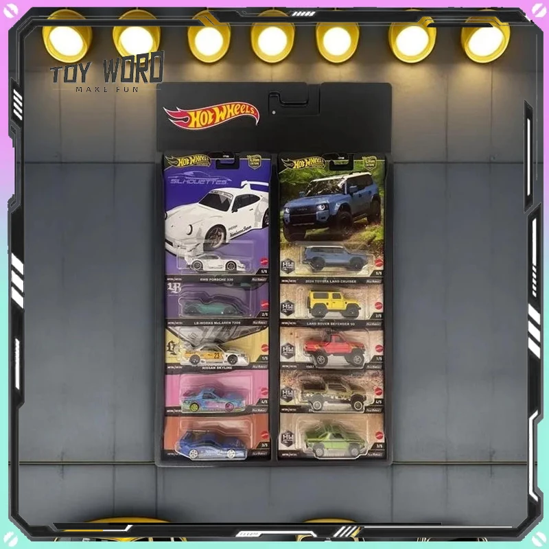 سلسلة ثقافة العجلات الساخنة 1/64 نموذج سيارة تخزين لوحة عرض معلقة زخرفة غرفة PVC للعجلات الساخنة لعبة عيد ميلاد مخصصة