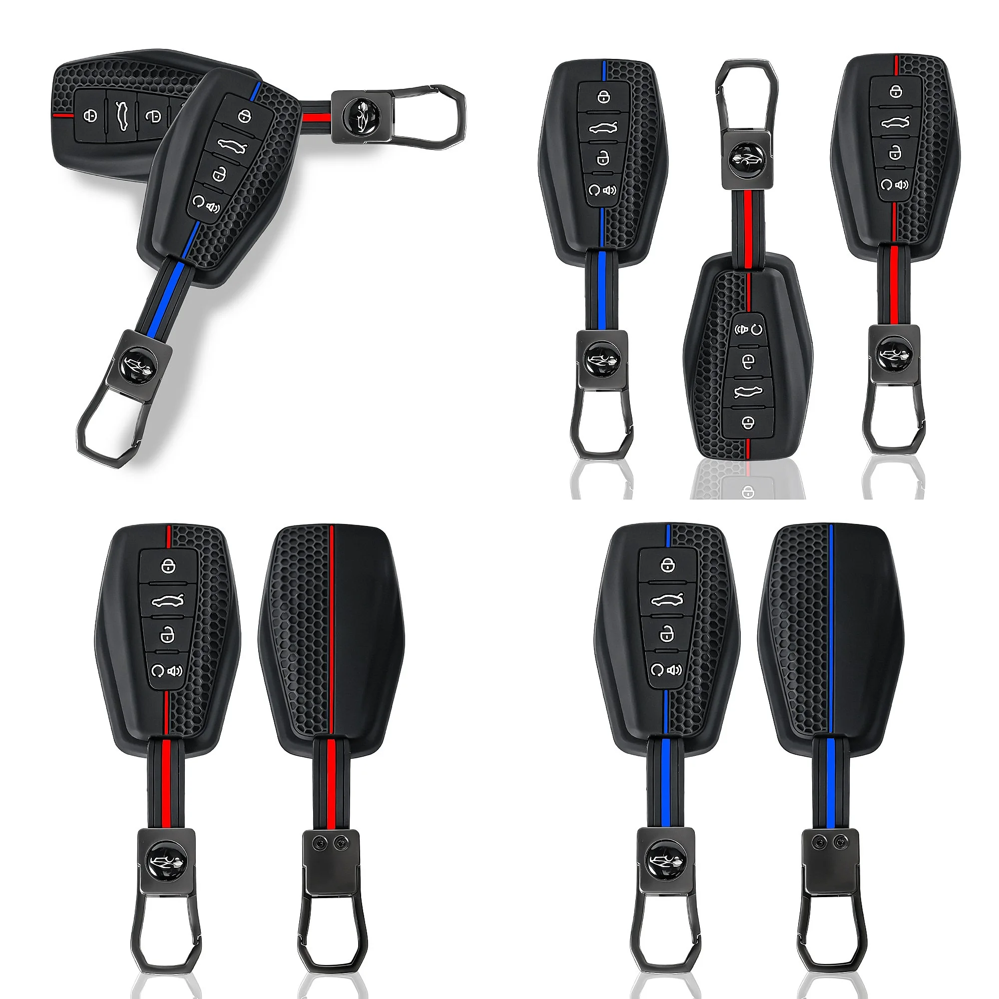 For Geely Coolray X6 Emgrand Global Hawk GX7 Car Remote Key Fob Cover Auto Key Shell Case