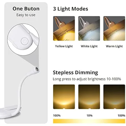 OSITE SKY Бесступенчатая LED лампа для чтения с регулировкой яркости — внешний вид товара