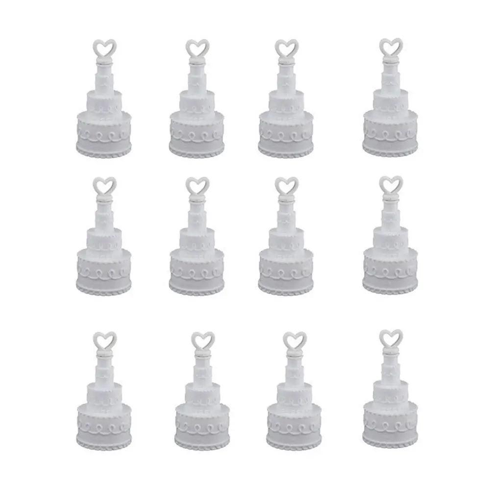 12 Stücke Kuchen Hochzeit Blase Flaschen Herz Form Top 4 Schichten Blase Flasche für Erwachsene Kinder