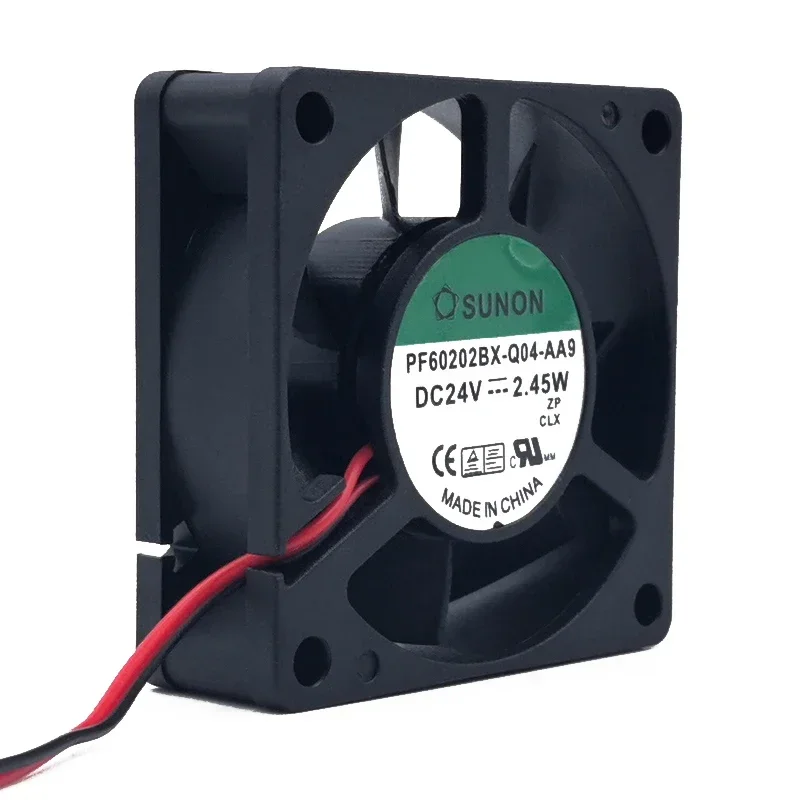 60*60*20MM Jianzhun SUNON PF60202BX-Q04-AA9 24V 2.45W chassis DC silent cooling fan