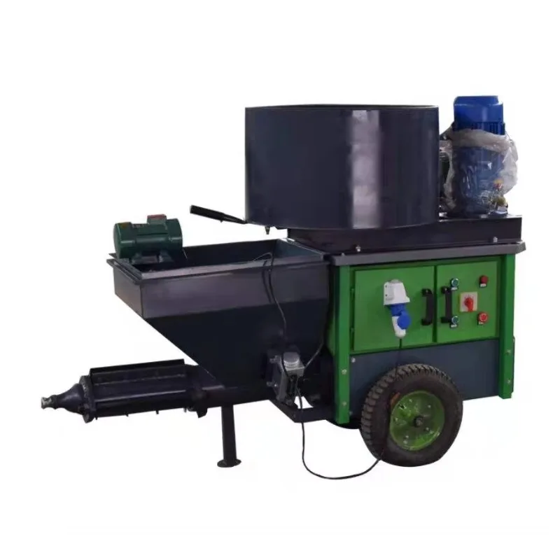 New High Pressure Cement Plaster Spray Machine Screw Slurry Grouting Sand Material Gypsum Mortar Wall Spraying Pump Construction