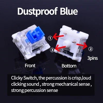 Outemu 3-Pin MX Mechanical Switches