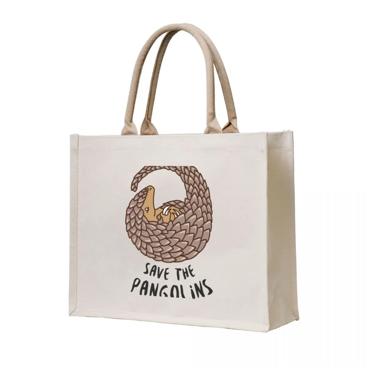 

Save the Pangolins - Curled up Pangolin Tote Bag cloth bag woman eco bag folding Women's shopper shopping trolley