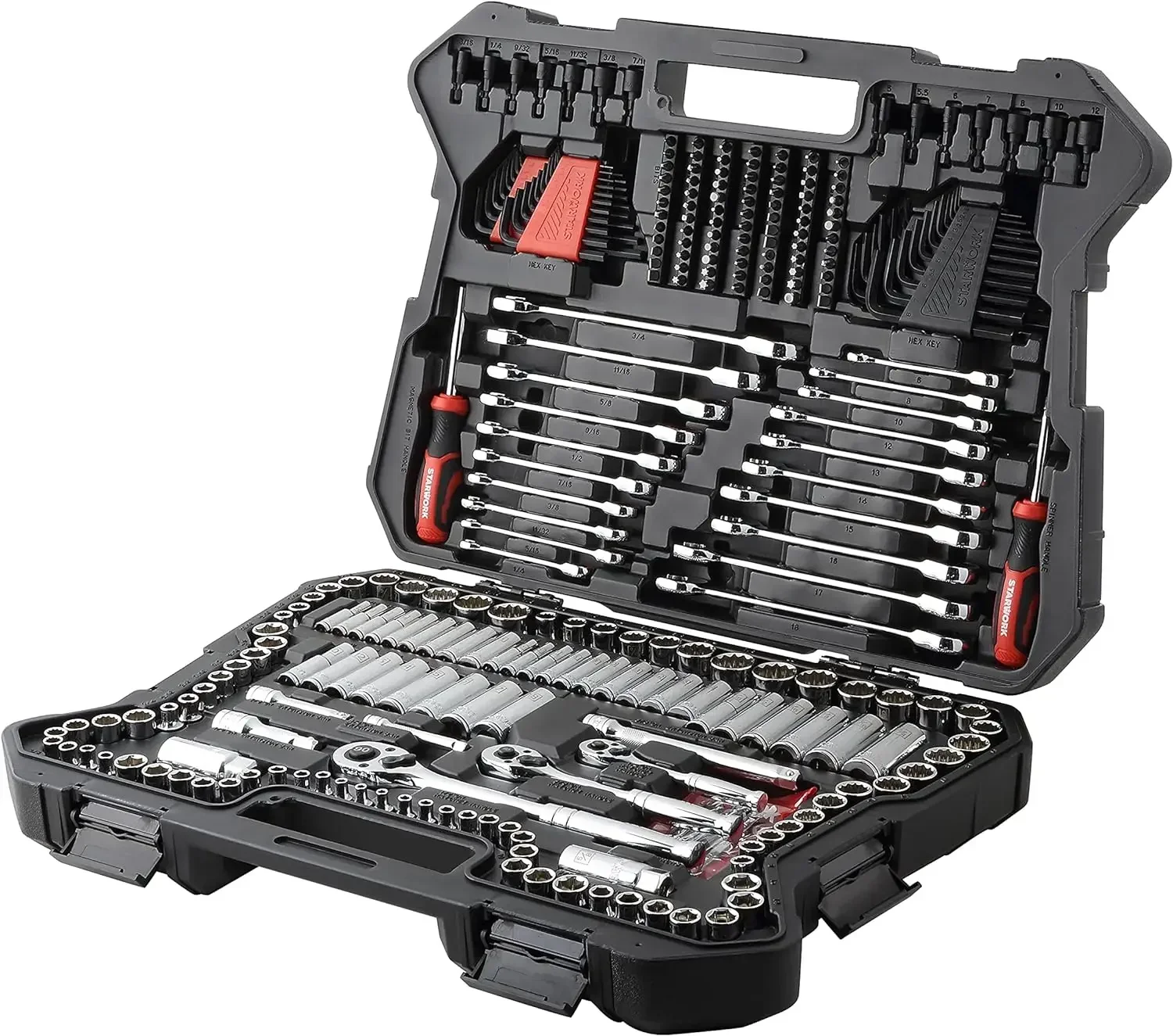 

Professional 303-Piece SAE/Metric Mechanics Tool and Socket Set for Multi-Purpose Repairs