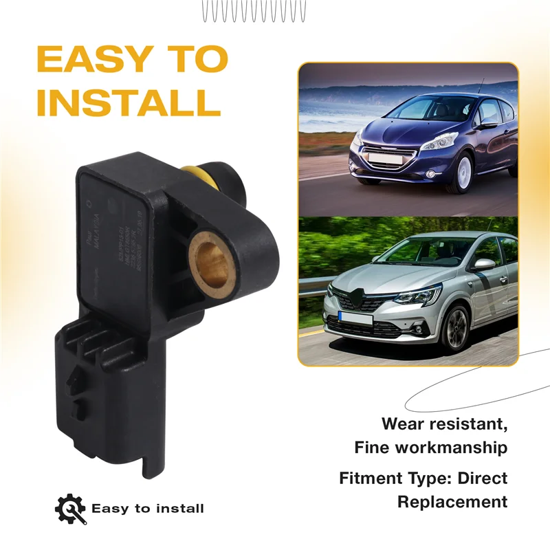 AB56-Car Exhaust DPF Sensor For  Renault 82MPP12-01 223655883R 82MPP13-01 223657652R- Differential Pressure Difference