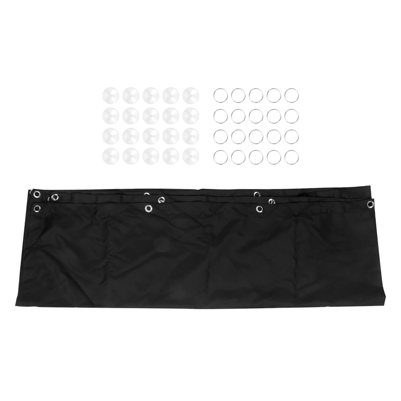 A57X-Temporary Blackout Blind Curtain For Window Adjustable Sucker Shade Drape Thermal Insulated Noise Reducing Panels For Stora