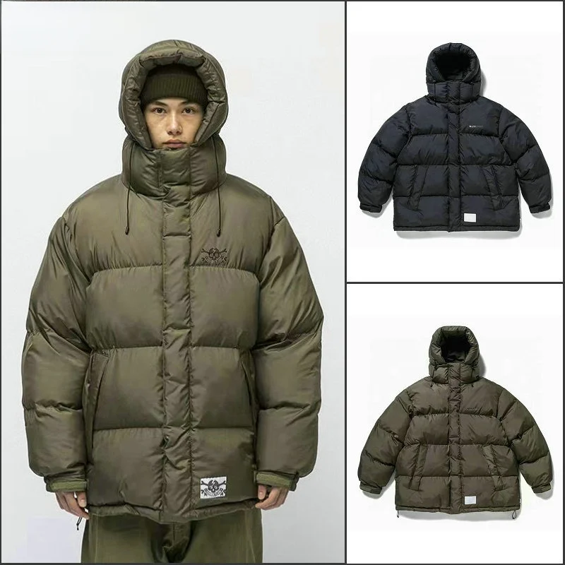 Tech Thiened Breadstuffed Jaet WTAP TORPOR Japanese Sle Warm Youth  Culture Tourist Wear White Du down Coat for Men