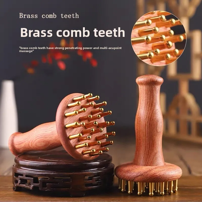 

Portable Brass Gua Sha Massage Tool Head Neck Leg Body Meridian Massager Lymphatic Muscle Relief Pain Deep Tissue Massage