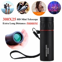 300X25 HD Telescope With Zoom Binoculars 50000M High Power For Outdoor Hunting Optical Lll Night Vision Binocular Fixed Zoom