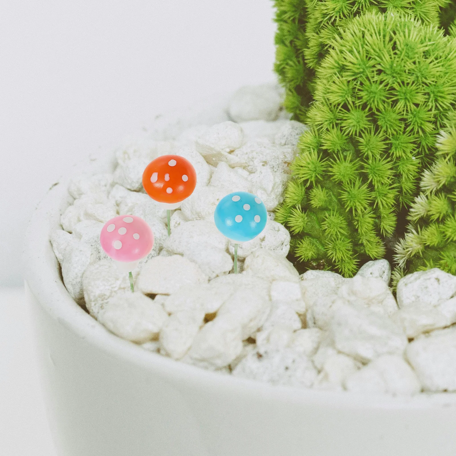 

60pcs Artificial Mushroom Bonsai Decor Realistic Mini Foam Mushrooms For Terrarium Fairy Garden Diy Micro Landscape Succulent