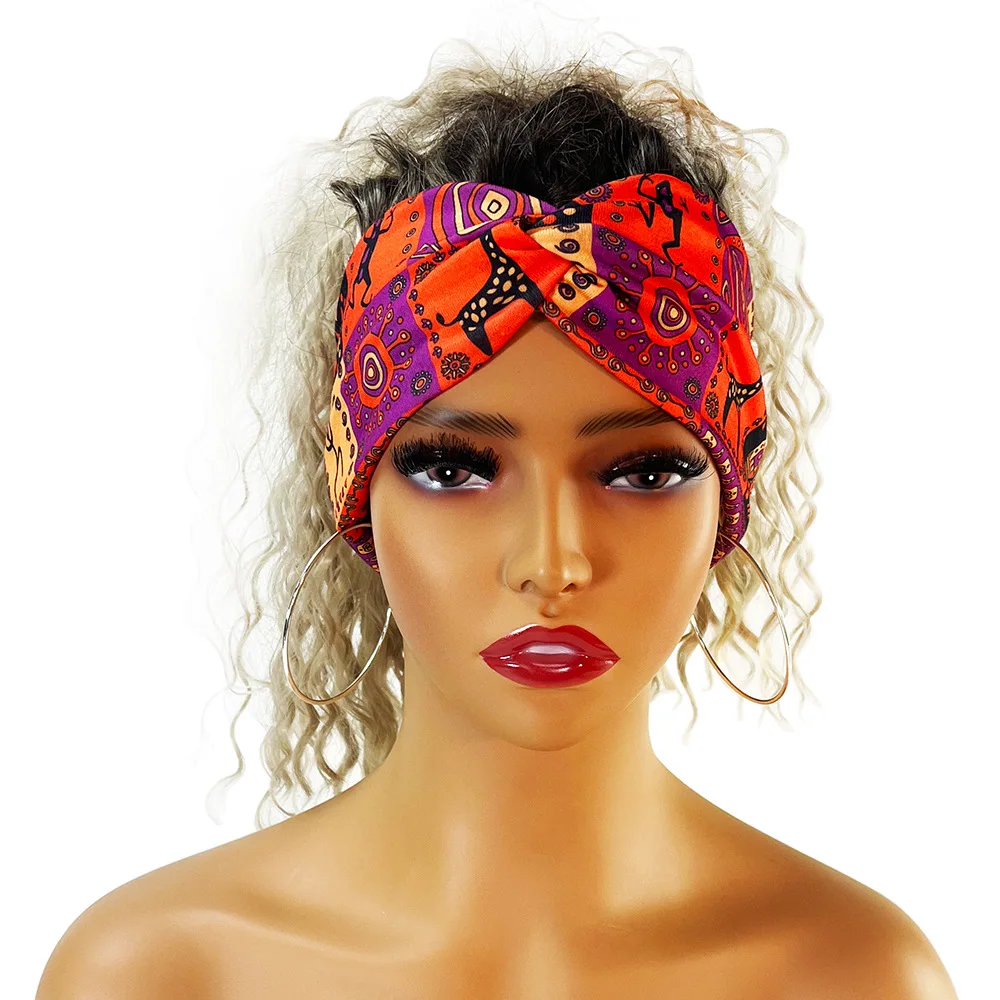 New Women Printed knot turban Indian Muslim Headwraps Chemo Cap Hijab Beanie Bonnet Head Wrap Bandanas Hair Loss Headscarf