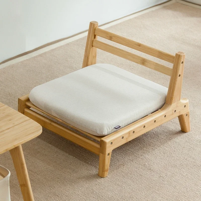 

K-Star Meditation Seat Cushion Tatami Chair Floor Backrest Chair Home Living Room Bamboo Furniture Japanese Legless Zaisu Chair