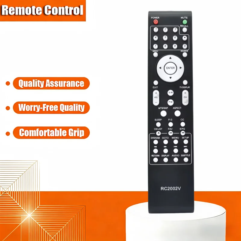 

Viore RC2002V Universal Remote Control for Select LC/LCD Models And 504C3201111 Smart HDTV TV - Replacement Battery Included