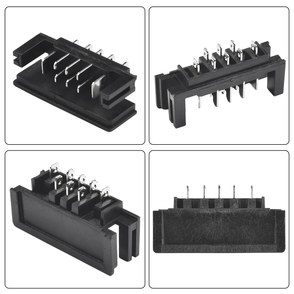 Terminal de conector de cargador de batería de iones de litio DCB112, Terminal de conector de cargador de batería de iones de litio para reparación y montaje de batería, 2 uds.