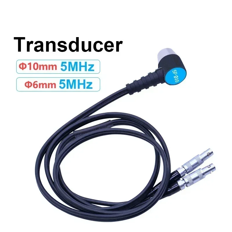 6mm 10mm 5MHz Ultrasonic Thickness Gauge Probe GM100/GM130/GT1100/GT1130/WT100A Universal