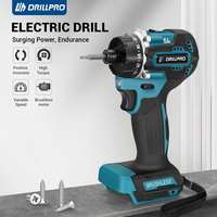 Drillpro 280N.m Brushless Electric Screwdriver 1/4inch 20+1 Torque Cordless Electric Drill Screw Driver for Makita 18v Battery