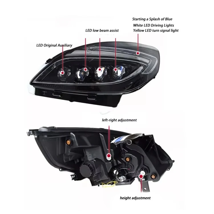 11-16 High Brightness LED Headlights Old Modified New Low Match Upgrade High Match Headlights for GL8