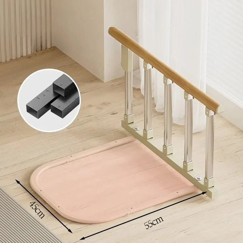 ‌Bedside Safety Rail for Elderly-Anti-Fall Assist Handle with Single-Side Guardrail Non-Slip Bed Guardrail for Seniors &Patients