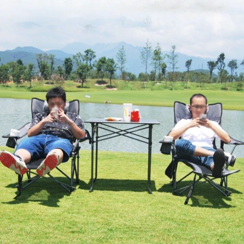 

Beach Chair Camping Portable Folding Outdoor Garden Loungers Sun Chair Lightweight Backrest Sillas De Playa Plegable Furniture