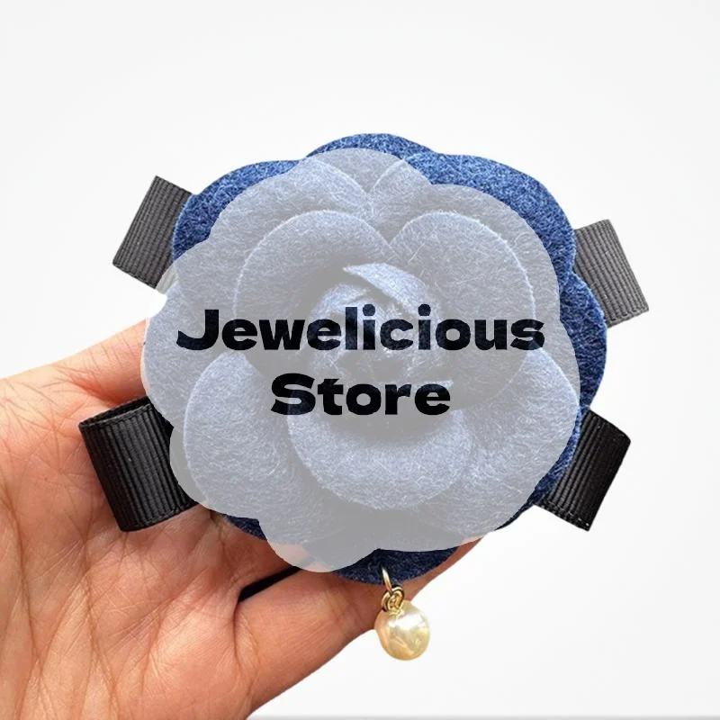 Stylish Women Girls Apparel Tartan Camellia Brooches Pins Refined Lady Premium Quality Event Marriage Adornment