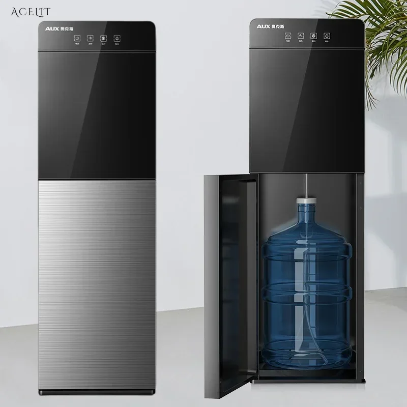 Vertical water dispenser with bucket. Household use. Fully automatic and intelligent. Cooling and heating dual-purpose.