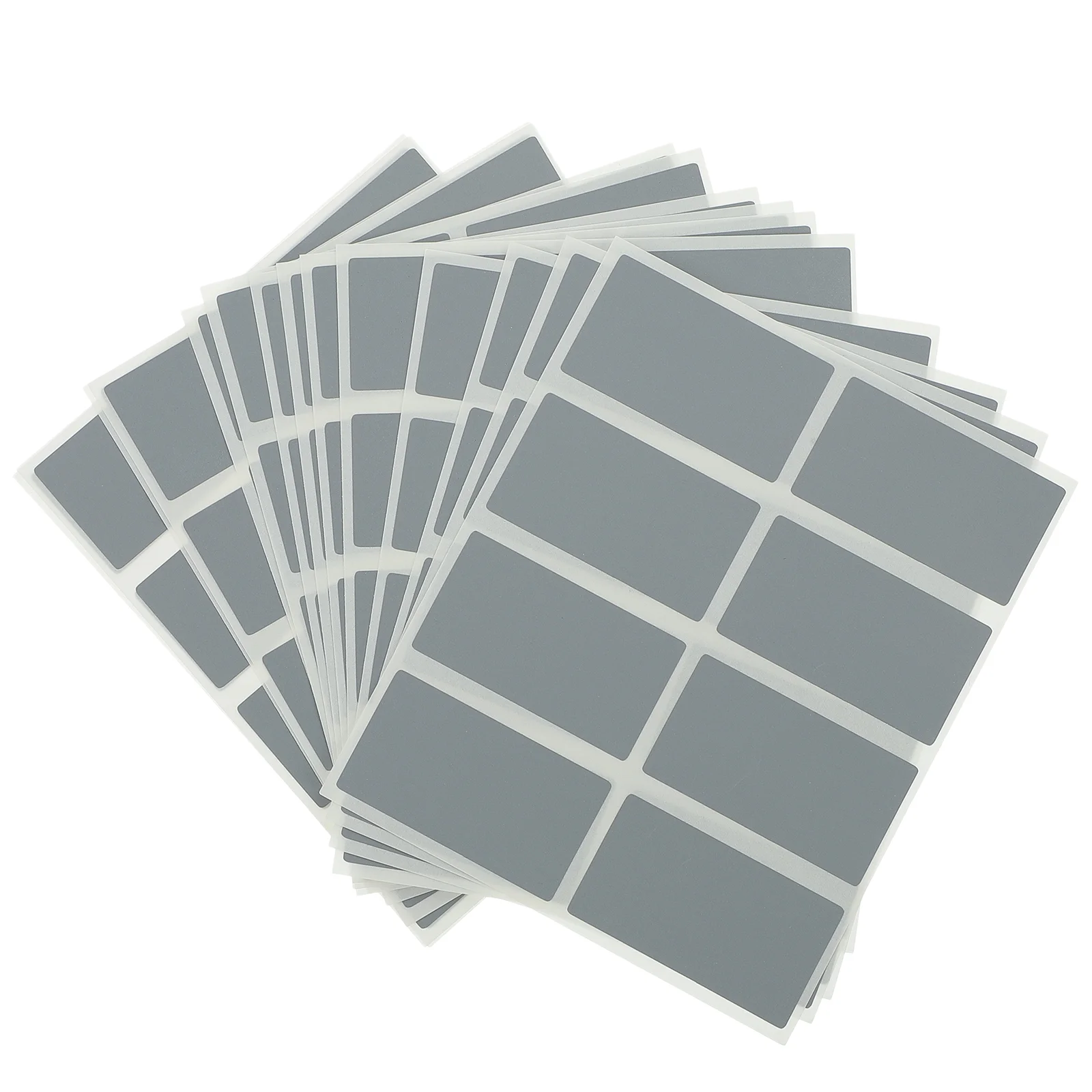 100 Pcs Gift Scratch Card Stickers Child Blank Cards DIY Labels Paper Silver Peel and