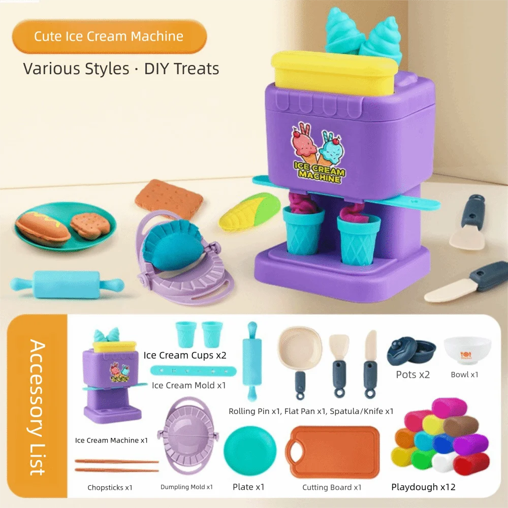 

Tea Time Playset Simulated Kitchen Playset Table Snack Pretend Cooking Kids Pretend Cooking Toy with Storage Case Interactive