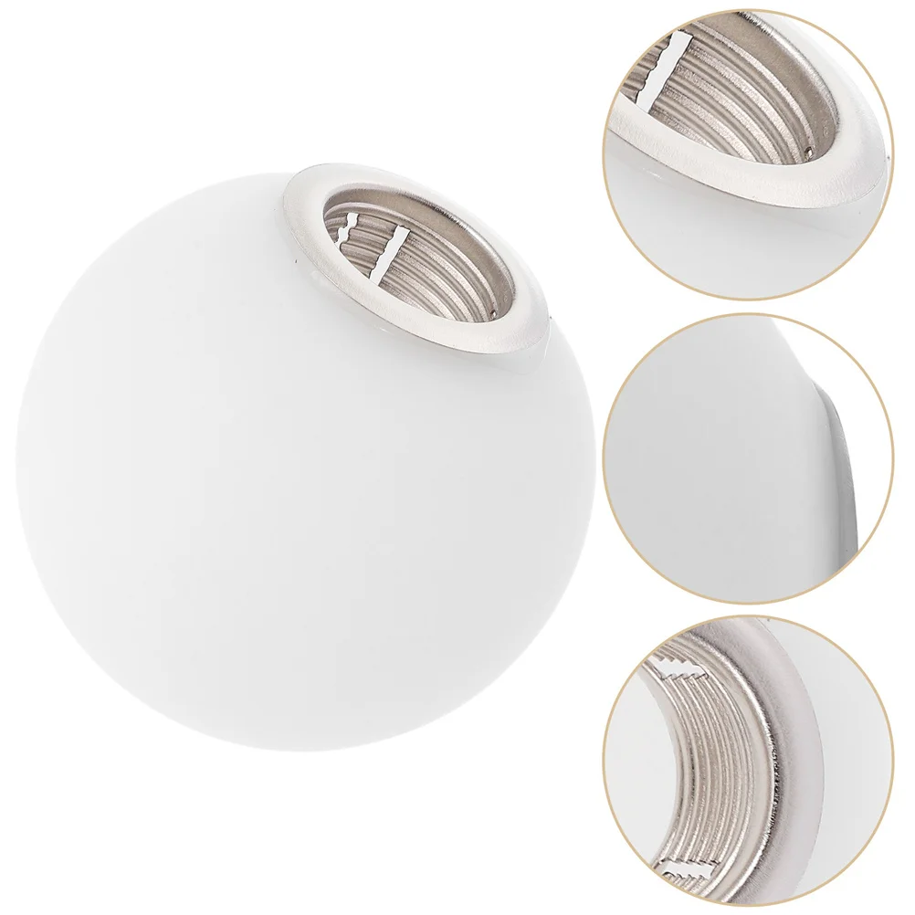 

Frosted Glass Round Lampshade Milky White G9 Screw Base Sphere Lamp Shade Pendant Ceiling Light Fixture Small Lamp Shades
