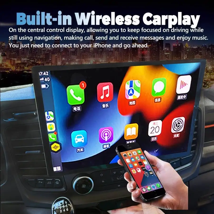 13.3 Inch Auto Screen For For Ford transit T250 2022 Car Multimedia Video Player Android 15 GPS Navigation Radio Head Unit