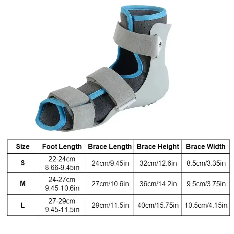 1Pc Orthopedic Foot Ankle Brace-Ankle Sprain Fixed Orthosis-Ankle Wrap Corrector-Ankle Injury Stabilizer Splint Foots Drop Brace