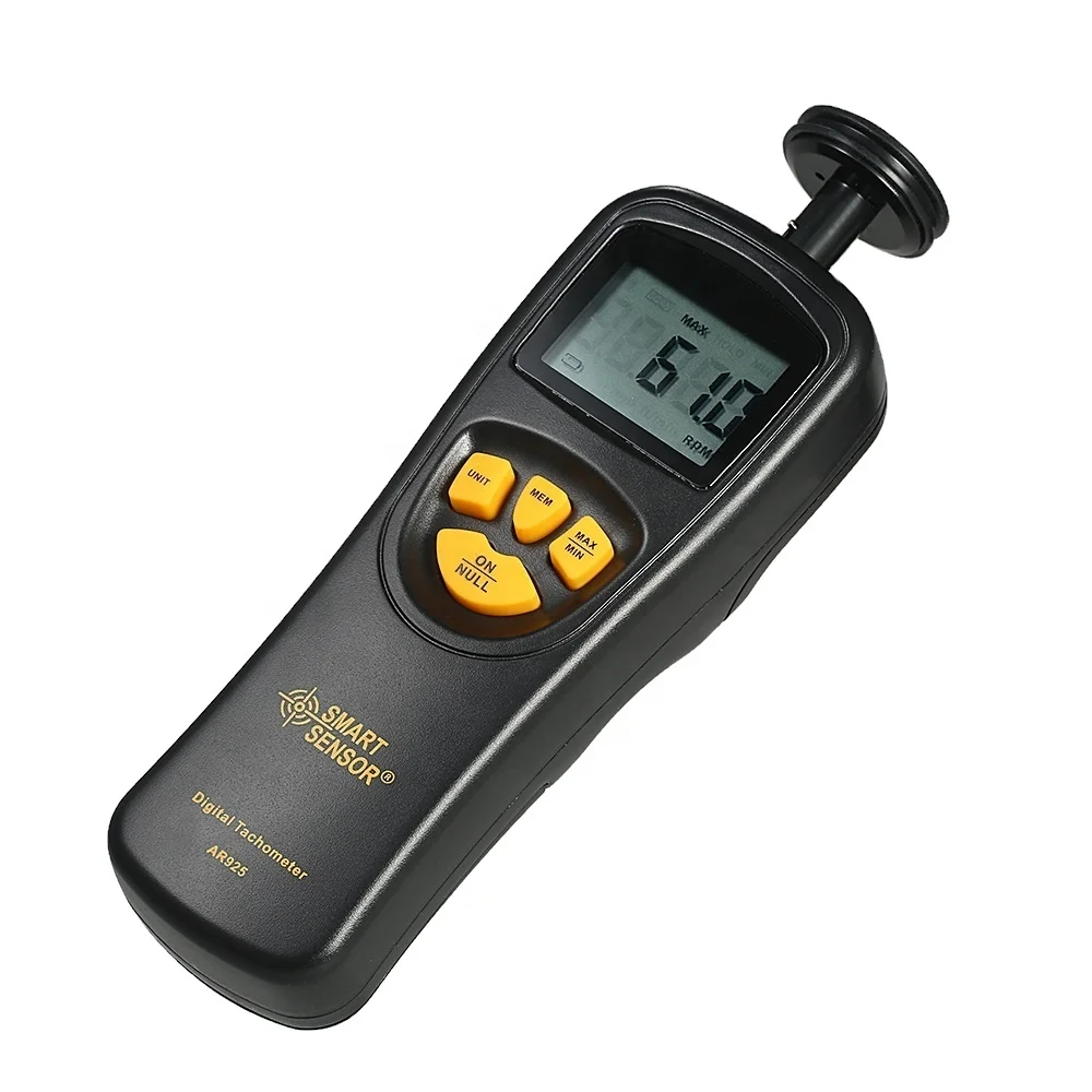 AR925 Digital Tachometer Contact Motor Tachometer RPM Meter digital Tach speedometer 0.5~19999RPM Smart Sensor AR925