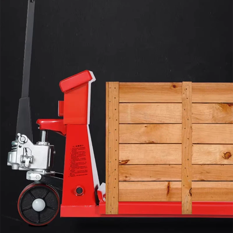 

Electronic Forklift Scale, 2-Ton Capacity, 0.1-kg High-Precision Weighing Trolley; Manual Hydraulic Floor Scale with(Customized)